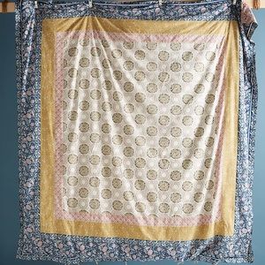 Anthropologie Multicolor Patterned Duvet Cover